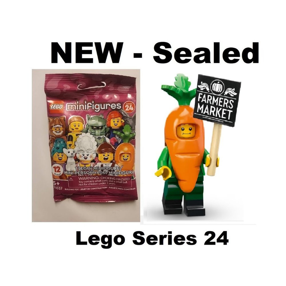 NEW - SEALED Lego Series 24 Minifigure 71037 Collectible Carrot Mascot E…